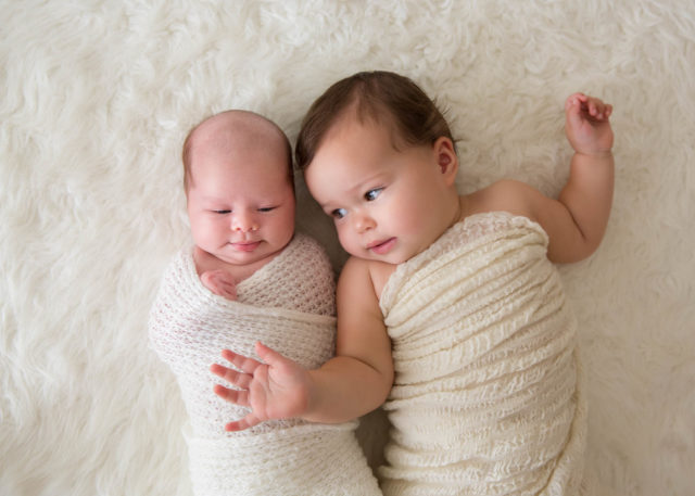 sleepy sibling-newborn photography perth